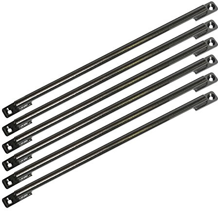 DIY Window Security Bars Pack of 6 Items (20mm x 600mm, Black)