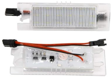 GOFORJUMP 2 stücke Auto LED Anzahl Kennzeichenbeleuchtung Direce Ersatzlampe Für R/enault Clio Megane Twingo II Lagan II5D Vel Satis Master