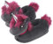 corimori Süße Plüsch Hausschuhe (10+ Designs) Einhorn „Ruby“ Slipper Einheitsgr. 34-44 Unisex Pantoffeln Schwarz Pink