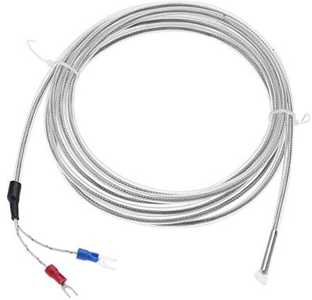 SEAFRONT Termocoppia di Tipo K, Termocoppia in Teflon Sonde a Termocoppia Tipo K Termocoppia in PTFE Sensore di Temperatura Resistivo/Linea di Temperatura 2 Metri