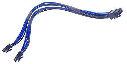 ANGEEK 18AWG Dual Mini 6 pin PCI-e maschio a 8 pin maschio Y splitter PCI E cavo di alimentazione per Mac Pro