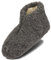 BeComfy Warme Hausschuhe Damen Herren Hüttenschuhe aus Schafwolle (Graphite, EU Schuhgrößensystem, Erwachsene, Numerisch, M, 38)