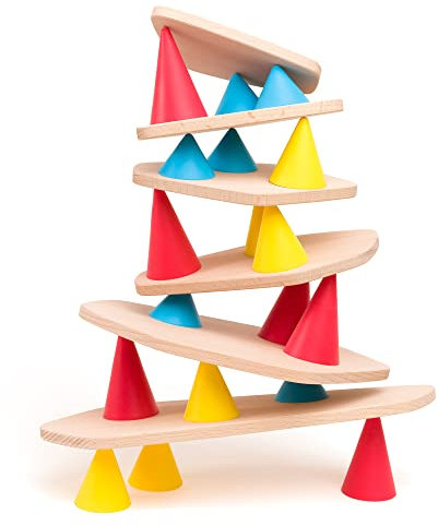 OPPI - Piks Small Kit - Jeu Éducatif en Bois et Silicone - Avec Livret d'Instructions - 24 Pièces, Divers