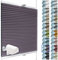 SchattenFreude Waben-Plissee für Fenster | 100% verdunkelnd/Blackout | Mit Klemm-Haltern | Klemmfix ohne Bohren | Violett (Weiße Rückseite), Breite: 95cm x Höhe: 100cm