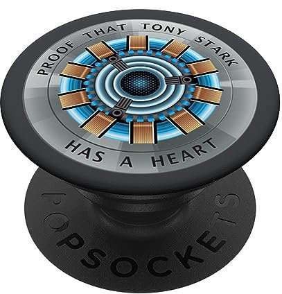 PopSockets Marvel Avengers Endgame Tony Stark Has a Heart Supporto e Impugnatura per Smartphone e Tablet