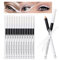 12 STÜCKE Erinde Weißer Eyeliner Bleistift Weicher Textmarker Eyeliner Lidschatten liegender Seidenraupenaufhellungsstift Wasserdichter natürlicher Matter hypoallergener Eyeliner Make-up-Stift