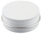 ZEOABSY Pack of 10, Empty 15ml White Aluminium Tins with Screw Lids Round Cosmetics Containers Pots Storage Jars for Lip Balm DIY Candle Salve Powder Crafts with 5 Spatula, 1 Labels