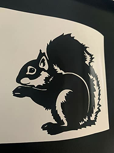 myrockshirt süßes Eichhörnchen 15 cm Aufkleber Sticker Autoaufkleber Wandtattoo