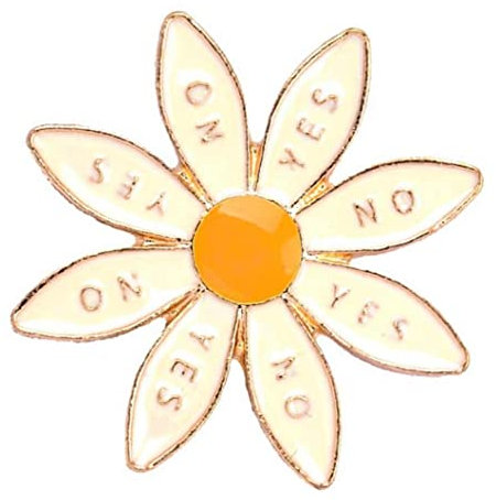 Zonster 1 Pcs Mignon Mignon Marguerite Fleur Émail Broche Badges Broches Épingles Revers pour Femmes Filles Vêtements Sacs Décor
