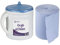 Andarta - Grab 'n' Clean Dispenser Kit - Includes Dispenser & x1 Blue Roll - Portable Wiper Roll Dispenser - Closed System Design with Single Sheet Dispensing - Wall Mountable