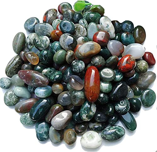 GIVBRO Dekorative Steine Kieselsteine Granulat Fluss Kies Mini Steine für Landschaft Verzierung Garten Aquarium Dekor 100g