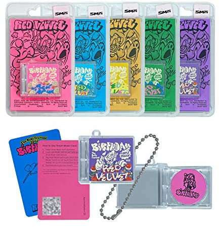 Red Velvet - [The Reve Festival 2022 : BIRTHDAY] (SMini Ver. - Random Version) SMini Case + Music NFC CD + Photocard + SMini Photo(App Only) + Ball-Chain + 2 Pin Button Badges + 4 Extra Photocards