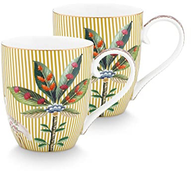 PIP STUDIO 51002380 La Majorelle Henkelbecher XL gelb 0,45 l Set2 (1 Set)