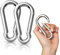 2er Karabinerhaken Edelstahl Set, LISOPO Karabiner Super Groß 10 x 100m, Karabinerhaken mit Schnappverschluss belastbar Karabiner Premium-Qualitätsstahl für alle Zughilfen und Griffe mit Einer Öse