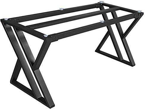 Metall Tischbeine, Schwerlast Tischgestell Für Große Tische, Größenwahl, Für Moderne Couchtisch, Esstisch, Wohnzimmer - Einfache Montage (Z-Form, Schwarz) (Size : 165 * 80 * 73cm)