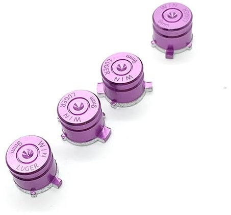 YANHAO [Videospielteile] 10 Sätze for Sony PlayStation 3 4 Aluminium-Metallkugelknöpfe Mod-Kit-Set for PS3 PS4-Controller [Ersetzen] (Color : Purple)