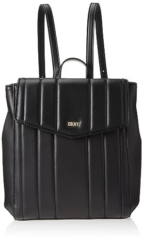 DKNY Damen Lexington Backpack Rucksack, Schwarz/Gold, Large (50er Pack)