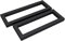 Mai & Mai Équerre de Fixation en Inox Noir 2 Pièces Support pour Étagère Mural Robuste WH1 35cm
