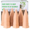CHSEEO Lot de 6 Oyas a Planter Terre Cuite, Auto-arrosantes en Ollas Terre Cuite, Cône en Argile d’arrosage, Goutte-Gouttes Automatiques pour Plantes en Pot D'intérieur, Marro