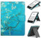 HoYiXi Étui Universel pour 6-6.8” Pocketbook/Tolino/Sony E-Book Reader 6.8” Kindle Paperwhite/6” Kindle 2022 & 2019/Kobo Clara HD/Kobo Clara 2E Coque Housse avec Support,Fleur