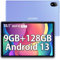 DOOGEE U10 Tablet 10.1 Pulgadas Android 13, Tablet Táctil 4GB(9GB) RAM+128GB ROM (TF 1TB), Cámara 8+5MP, Pantalla IPS HD, 5060mAh Batería, Rápido WiFi 6, Bluetooth, Quad-Core, Type C, Púrpura