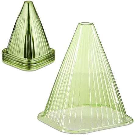 Reaxdays Cloche à Salade, Lot de 32, PVC, Protection Contre Le Gel et Les escargots, HLP : 22 x 19 x 19 cm, Verte
