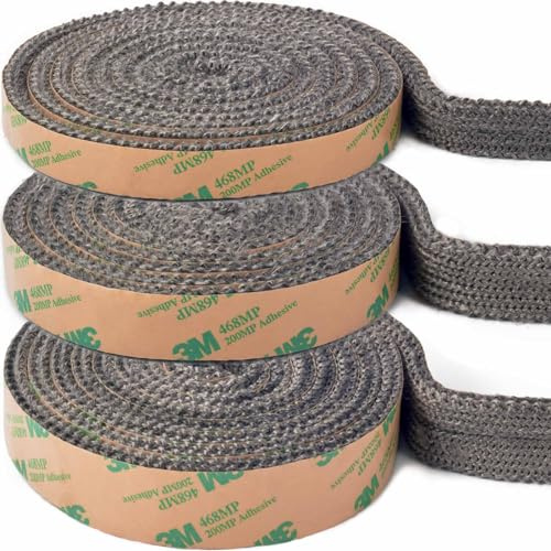 YOCCEK Kamindichtung Ofendichtband Selbstklebend Kamin Ofenrohr Dichtband Dichtung für Kaminofen Kamintür Smoker Ofendichtschnur Feuerfestes Dichtungsband (6mm x 15mm x 2m)