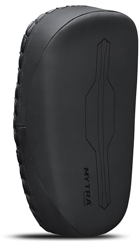 Mytra Fusion Muay Thai pratzen gebogen Muay Thai Pads für Kampfsport, Kickboxen, Taekwondo, Training, schlagpolster Kickboxen pratzen X 1 Einheit einzeln