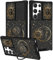 VincitoreModa for Samsung Galaxy S22 Ultra Case - [2in1] Women Cute Girls Sun and Moon Phone Cover Ring Holder Stand Girly Aesthetic Fashion Slide Camera Cover Design for S22 Ultra Phone Case 6.8”