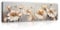 Bild auf Leinwand Blumen Abstrakt 145x45 cm - Modern Panorama Leinwandbild Groß XXL für Wohnzimmer Schlafzimmer Wandbild Kunstdruck Wandbilder Canvas Wand Bilder Aufhängefertig