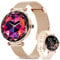 Fitonme Smartwatch Damen mit Telefonfunktion, 1.19Zoll Touchscreen Smart Watch, Armbanduhr mit 120+Sportmodi Pulsuhr SpO2 Menstruation Schlafmonitor,IP68 wasserdichte für Android iOS Rosegold