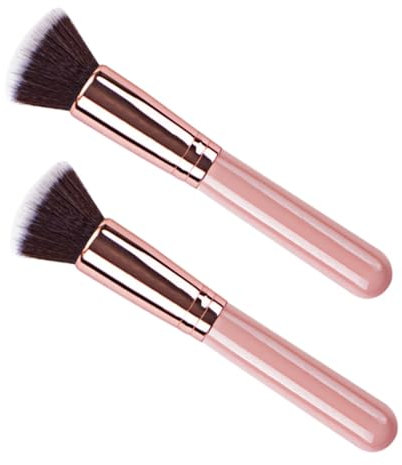 BIUDECO 2stücke Flache Kosmetikpinsel Multifunktionale Makeup Bürsten Für Flüssige Foundation Und Für Zuhause Und Professionelle Anwendungen