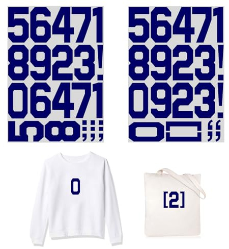 3 Inch 3sets 1-10 Number Iron On Heat Transfer Fabric Vinyl DIY for Sport Jerseys T Shirts Clothes Slogan Printing Crafts Decoration (3IN Number - Blue)