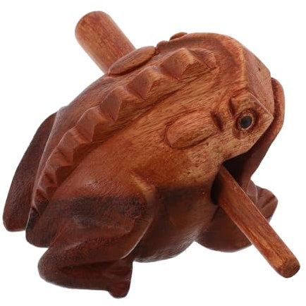 ifundom 1satz Frosch Guiro Musikinstrument Aus Holz Handgefertigt Klare Klänge Einfach Zu Spielen Percussion-tool Für Musikliebhaber