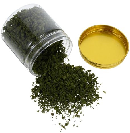 KONTONTY Bottle Coarse Particle Bushy Powder for Miniature Diorama Scenery Realistic Static Grass for Train Layouts for Model Railway and Building