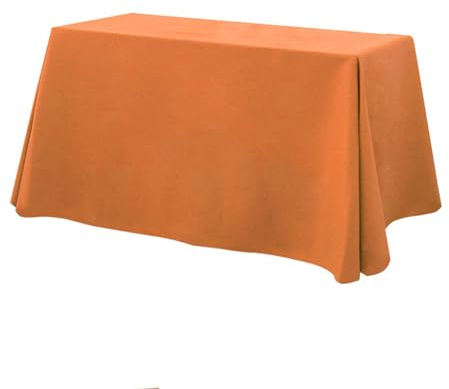 KLUOT Nappe 300 x 200 cm Nappe de Table Rectangulaire pour Les Mariages Les Fêtes Les Banquets Les Célébrations de Vacances Orange