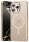 Natiiozie Magnetica Cover Compatibile con iPhone 16 Pro Max Compatibile con MagSafe Custodia Traslucida Opaca Posteriore,Anti-impronta Resistente ai Graffi Protettiva Case Titanio Sabbia
