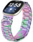 Gimuk Armband kompatibel mit Fitbit Versa 4/Versa 3/Sense 2/1, Metall, verstellbar, glitzernd, Edelstahl, Ersatz-Uhrenarmband für Damen und Herren, Einheitsgröße, Metall, Diamant