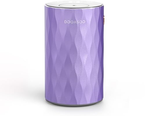 DOQASOO Waterless Essential Oil Diffuser - Aluminum Metal Texture