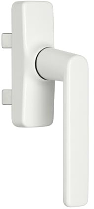 Sivenci Maniglia Cremonese per Finestra in Alluminio e Porte Balcone | Maniglia a 2 forcelle per finestra a Battente | No Oscillobattente | Colore Bianco | Apertura interna Destra