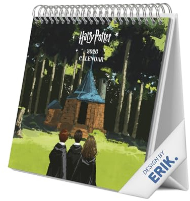 Grupo Erik: Calendario 2026 da Scrivania Harry Potter Gadget | Calendario da Tavolo 2026, Planner 2026 - Mensile da Tavolo cancelleria regali Harry Potter