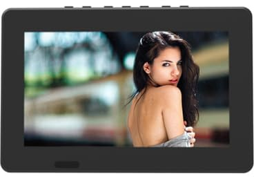 Jnchdghwa Televisore Portatile Digitale 7 Pollici ATSC con Batteria Ricaricabile Integrata, Lettore Video 1080P HD LED.