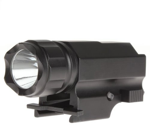 Mastiff P10 500 Lumens 2-Mode LED Lamp 20mm Weaver Picatinny Rail Quick Release 1 x CR123A Battery Cell Tactical Flashlight Torch