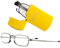 eye-spec Folding Reading Glasses with Pocket-Sized Yellow Case | Compact Foldable Spectacles Available in 7 Colours, 9 Lens Strengths (2.0)