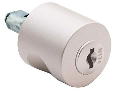 Bouton pour serrure espagnolette - Longueur : 30 mm - Décor : Nickelé - OJMAR