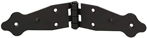 KOTARBAU® Kistenband 190 x 35 mm Kistenscharnier Tischscharnier Möbelband Möbelscharnier Scharnier Truhenband Flügelscharnier Pulverbeschichtet Schwarz