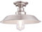 63702 Einflammige Leuchte Iron Hill, 30 cm, zur Deckenmontage von Westinghouse Lighting für Innenbereiche, Ausführung in gebürstetem Nickel, Gebürstetes Nickel, 6370240