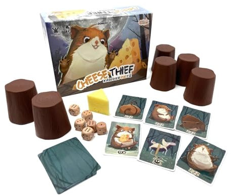Jolly Thinkers Cheese Thief Board Game 4-8 Players 8+