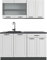 Vicco Singleküche R-Line, Weiß Landhaus/Anthrazit, 140 cm ohne Arbeitsplatte