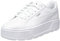 PUMA Karmen L, Sneakers Donna, White White Silver, 37.5 EU